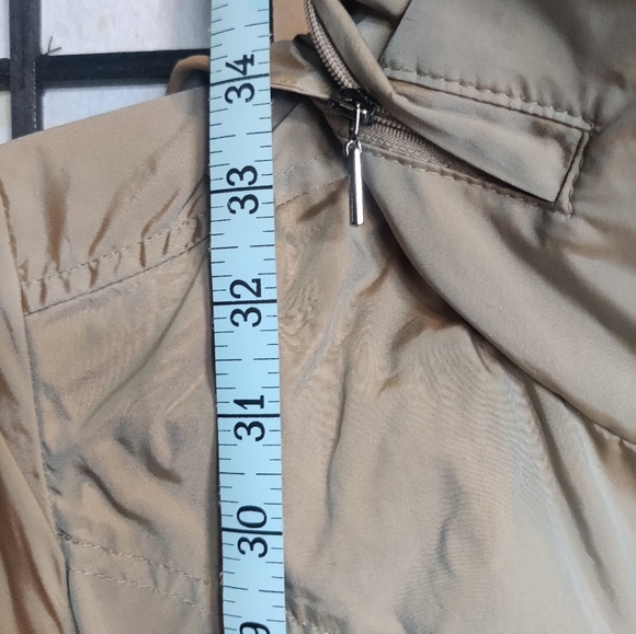 Cole Haan Tan Trench Coat with Belted Waist - Picture 3 of 13